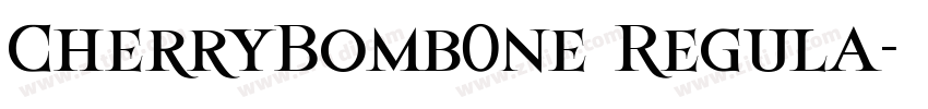 CherryBomb0ne Regula字体转换